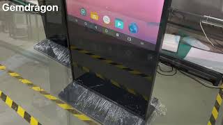 2022 Newest design ultra thin floor standing kiosk From Gemdragon Display