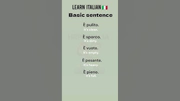 Basic Italian Words | Simple way of Learning Italian | Learn Italian Easy Way  #learningitalian
