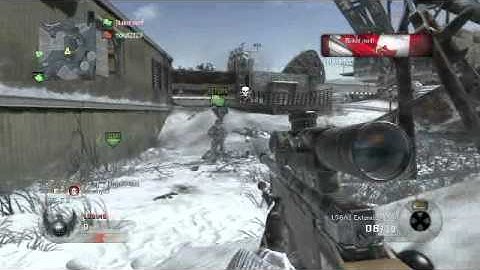 COD Black ops Quick scoping defending the flag