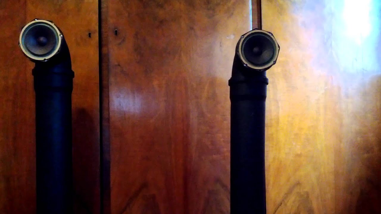 PVC pipe speakers with 80s drivers YouTube