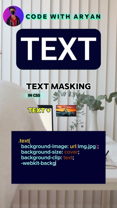 Text Masking In CSS #html #coding #programming #hackingyourleadership # ...