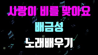 (봄교재32p) 사랑이 비를 맞아요 ☂️ 배금성 노래배우기  🎼김향미 노래교실🎶