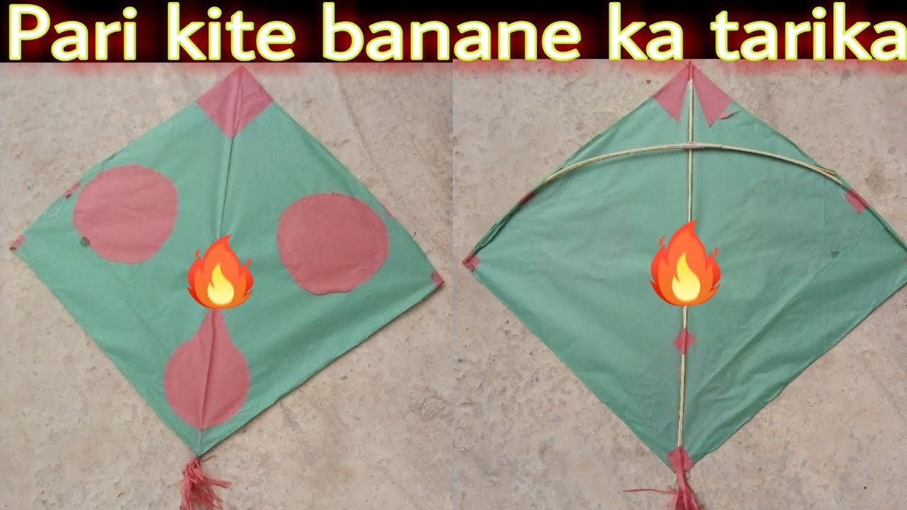 How to make beautiful Pari kite at home How to make Pari kite Pari