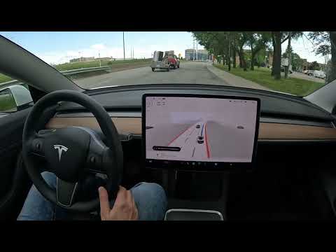 VE Mtl to Desjardins du Centre-est de Montreal - Tesla FSD Beta 10.12.2 - Canada