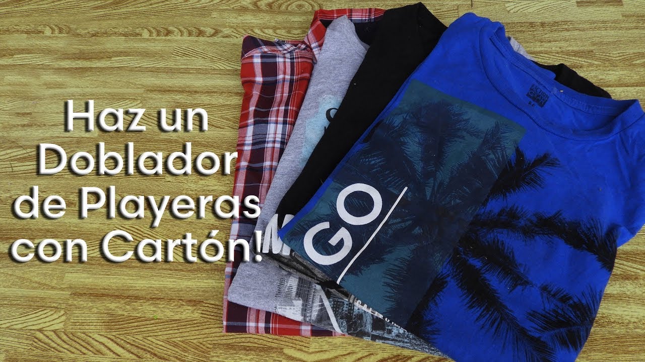 ⊳ Doblador de ropa con Cartón ⊳ Tabla para doblar camisetas 