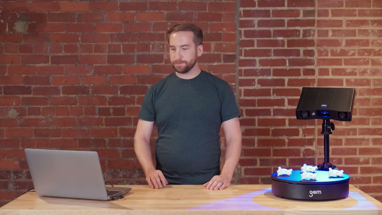 GOM Scan 1 Scanning Multiple Parts