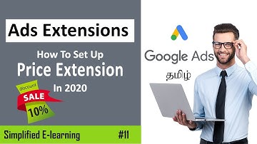 Google Ads | Price extension in Google Ads | Google Ads Tutorial in Tamil | Part-11