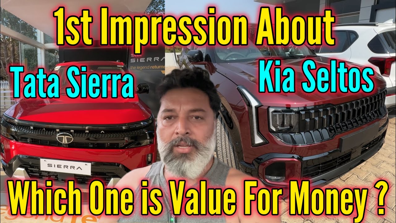 My 1st Impression about Tata Sierra & Kia Seltos | Which is Value For Money ?| MotoWheelz India