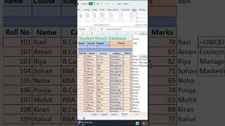 Excel DGET Function Trick 🔥 | 1 Second में Student Marks Search | Excel Secret Formula