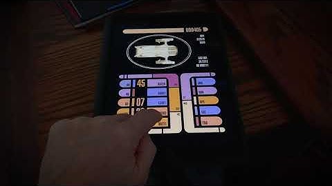 Simple LCARS-like Interface Made with AdobeXD for In-Camera UI