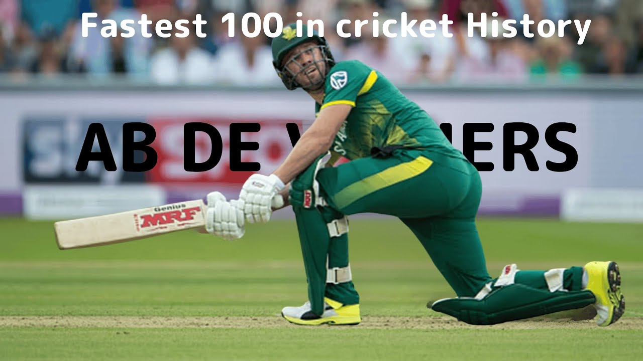 🔥 AB de Villiers’ Fastest 100 in Cricket History! 🏏 | Unbelievable ...