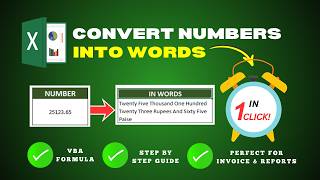 Convert Numbers into Words Instantly #excel #vba
