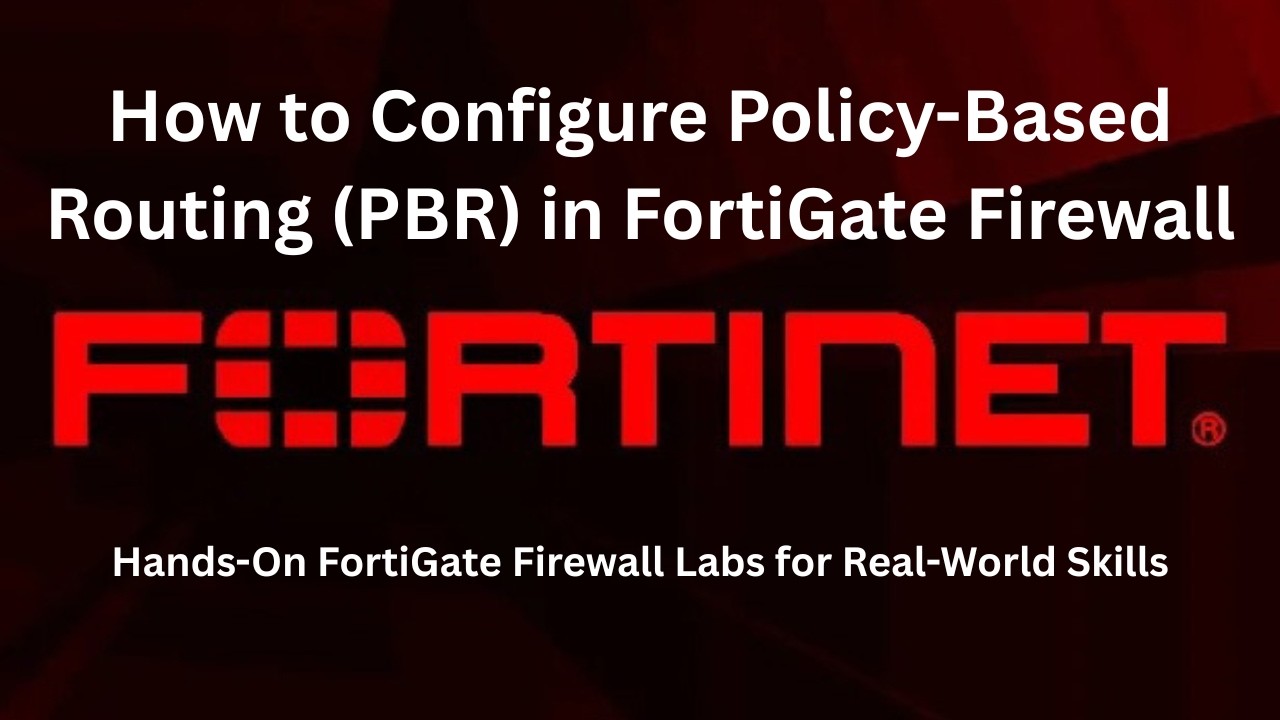 Fortigate Policy Routing Configuration Configure and Verify Policy Based Routing in Fortigate Firewall - YouTube