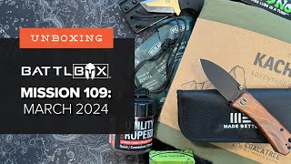 A Knife Your Grandpa Would Love! -  Unboxing Battlbox Mission 109 - Pro Plus - March 2024