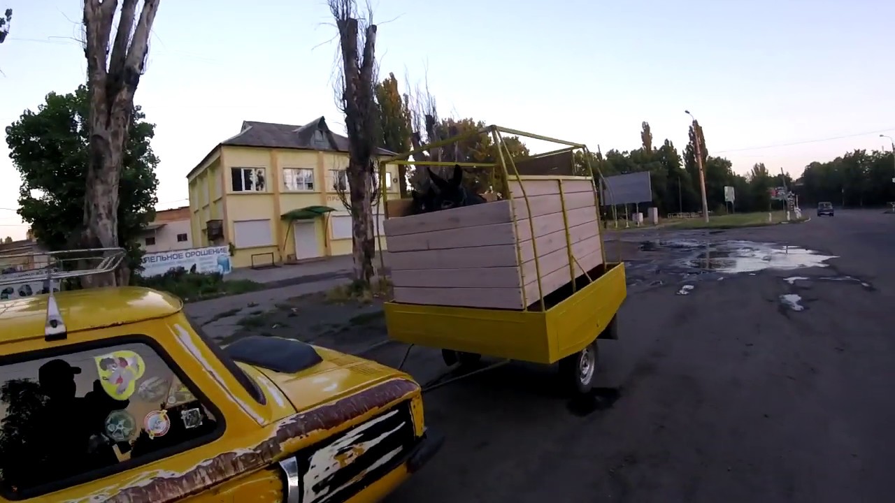 Заз с прицепом