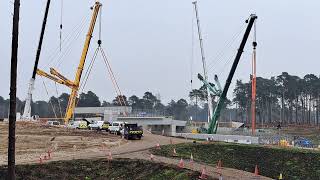 A3 Closed 18Th Jan 25, Crow Bridge Instalation