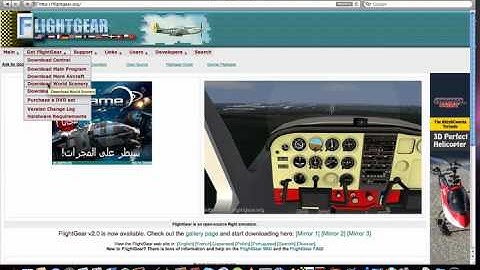Flightgear: How To Download More Airports