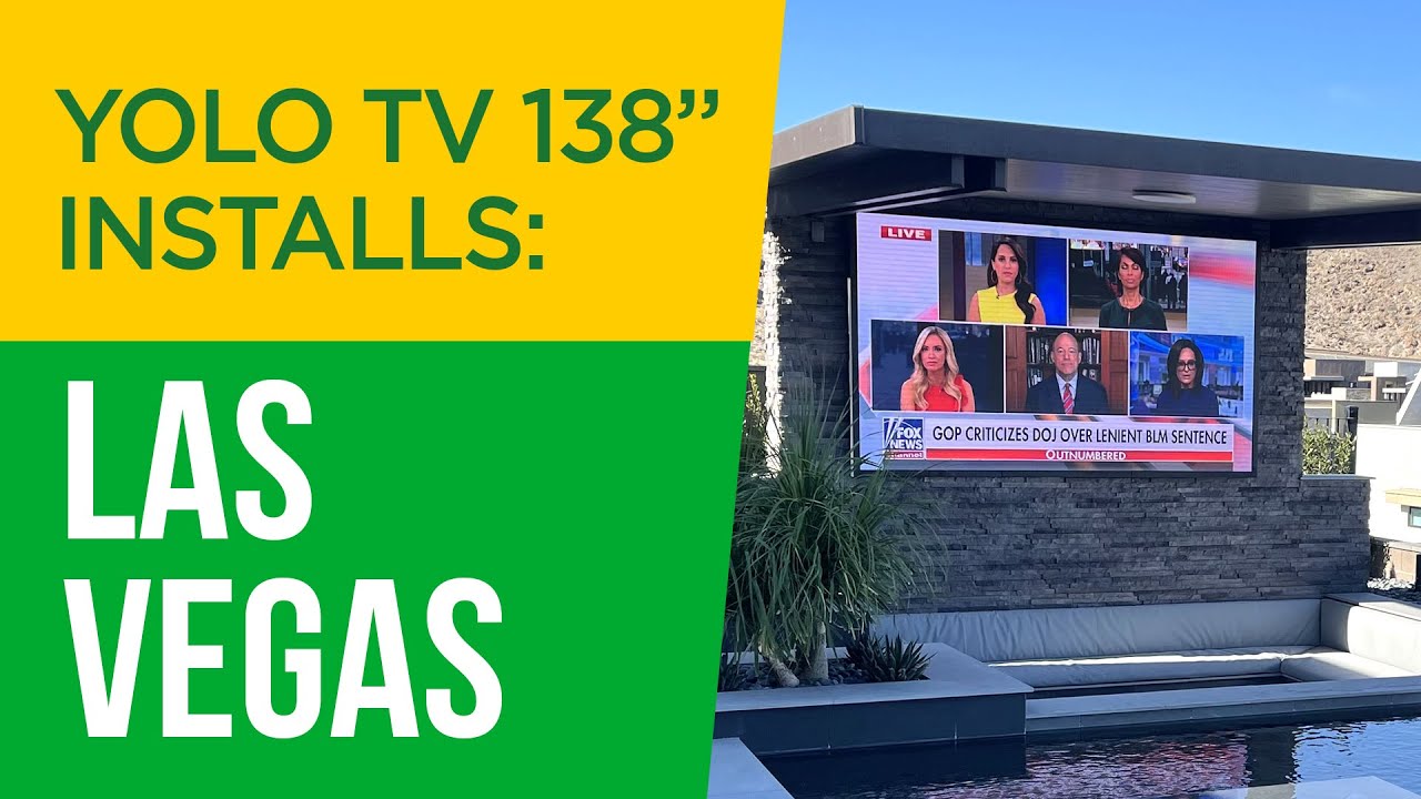 YOLO TV 138" Installation | Las Vegas