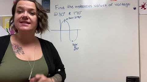 Solving Instantaneous Voltage values