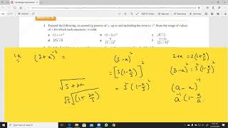 P 3 Binomial Theorem 5(a) of 5/A Level Maths.