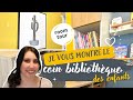 Bibliotheque  amnagement et dcoration du coin lecture des enfants  room tour