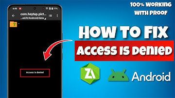 How To Fix Access is Denied in Zarchiver in Android 11, 12, 13, 14, 15, 16