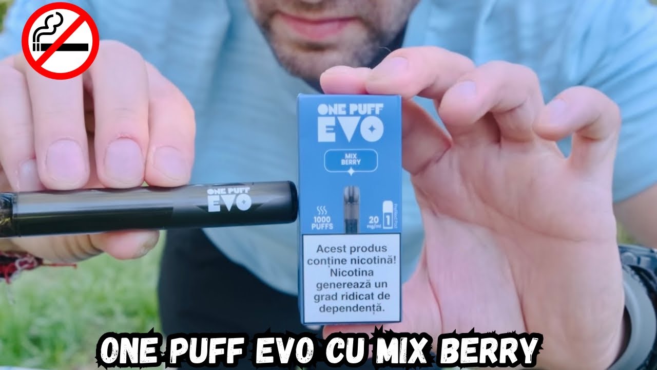ONE PUFF EVO Mix Berry – Părerea Mea După ce l-am Incercat - YouTube