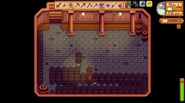 More Casks in Cellar so you can store more Wine and Cheese - Stardew Valley 1.6