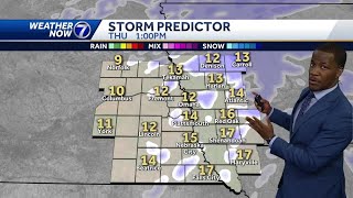 Latest Timeline on Thursday's Snow