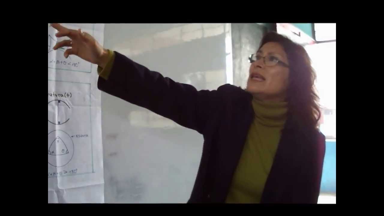 Diferencia entre Geometría Euclidiana y no Euclidiana  docente Mirtha Gutierrez