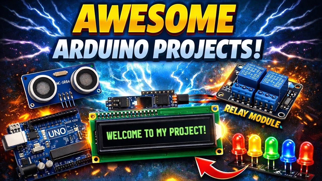 Ultra Arduino Project Examples π βSmart Arduino Project π€ | Ultrasonic. Sensor + LCD + Relayβ. # ...