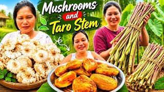 Wild Mushrooms and Taro Stem | Kya sabji banaya hoon dheko guys 