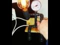 Pipe Lamp, figure on a bench, with dimmer and Edison bulb Pipe Lamp, figure on a bench, with dimmer and Edison bulb
