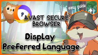 Avast Preferred Language | Guide Glimpse