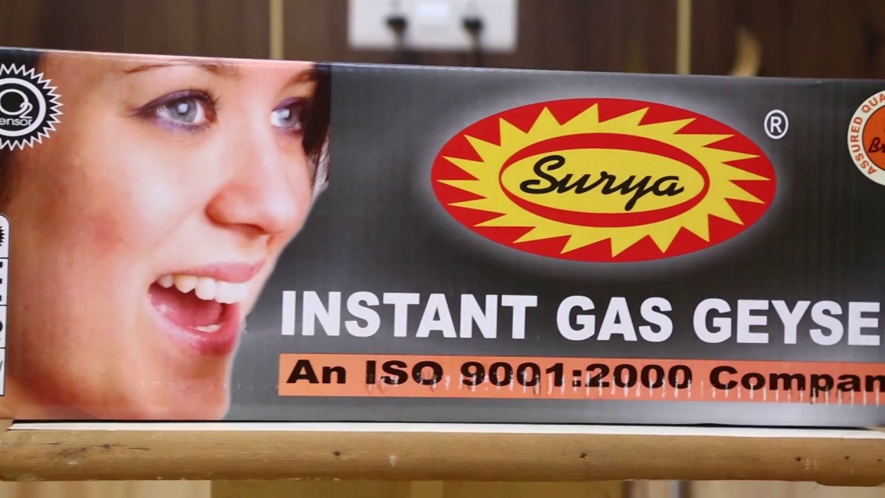 Surya Gas Geyser 6L/min and 10L/ min YouTube
