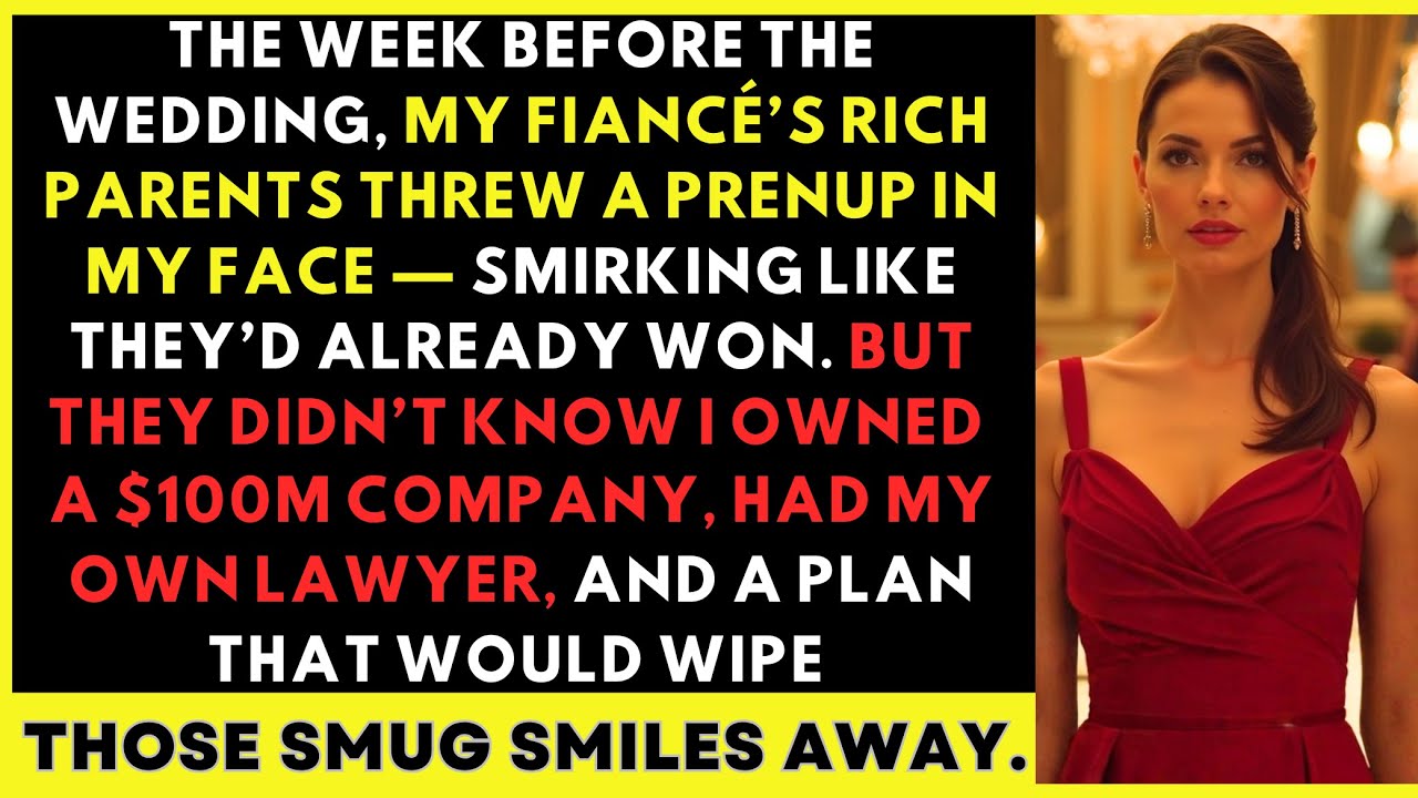 My Fiancé’s Rich Parents Threw a Prenup at Me—What Happened Next Destroyed Their Empire