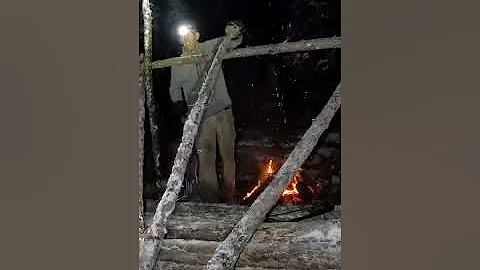 3 Days in Arctic Survival Shelter - Solo Bushcraft Camping & Blacksmithing.