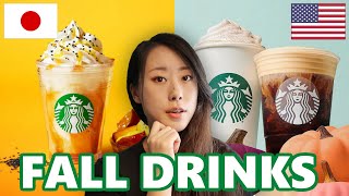 Starbucks Fall Drinks // America Vs Japanese Starbucks