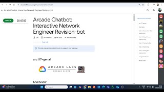 Arcade Chatbot: Interactive Network Engineer Revision-bot || Lab Solution || Google Arcade 2025