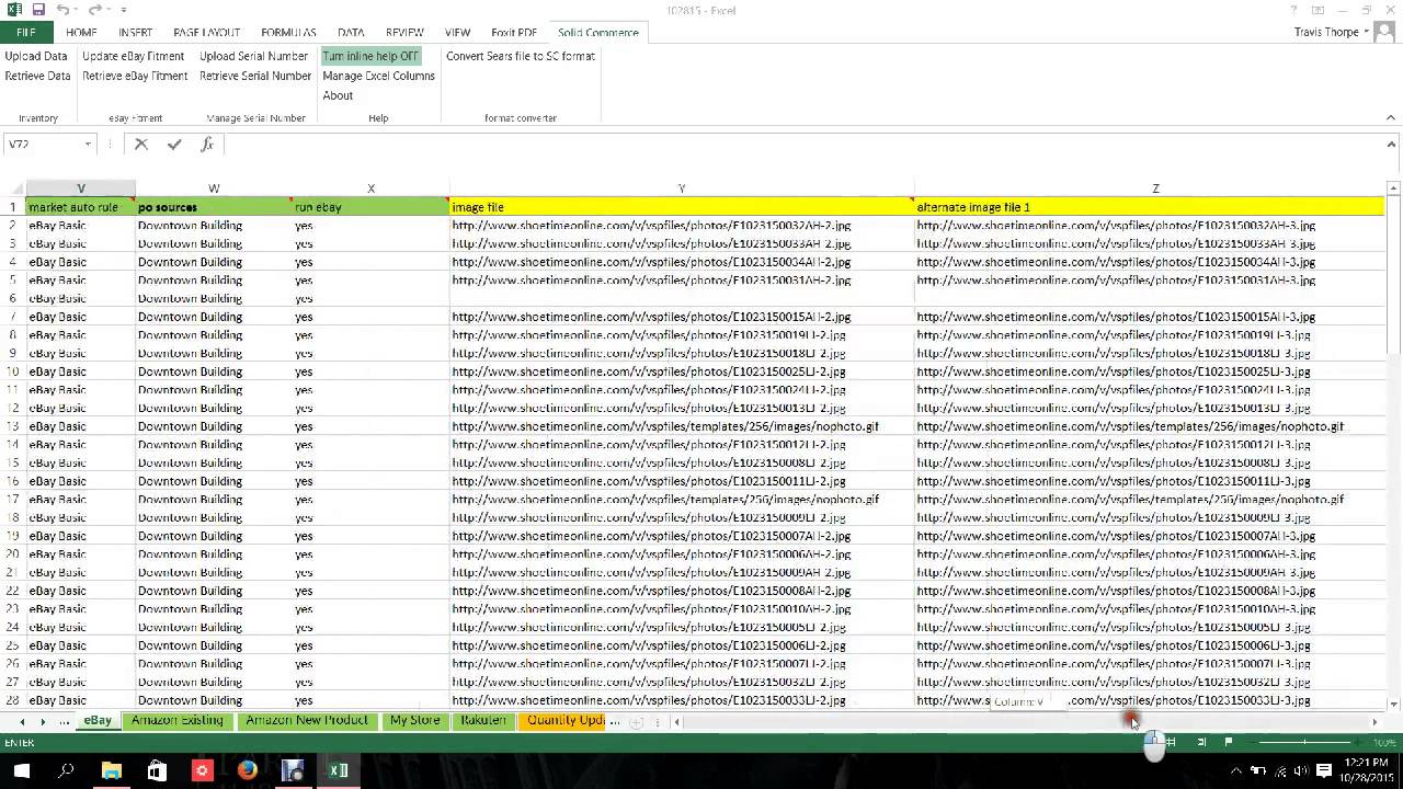 Solid Commerce to eBay Upload - Shoetime