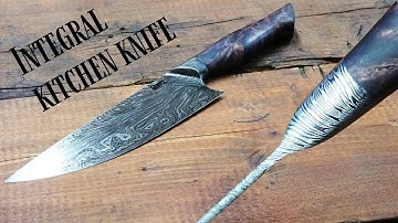 knife making - Integral Damascus chef