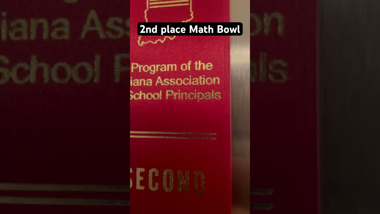 2nd place Math Bowl