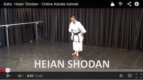 Kata: Heian Shodan - Online Karate tutorial
