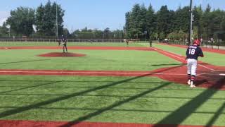 Zachary Klim against Cloverdale Nationals in British Columbia provincial Quarter finals