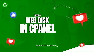How to Access cPanel Web Disk with SirsteveHQ