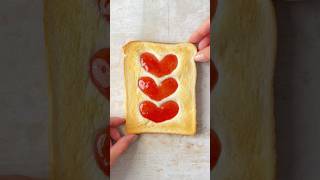 Simple jam heart toast HACK!