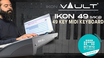 First look at the new Vault Ikon MK2 Midi Keyboard with Bitwig 8-Track Software