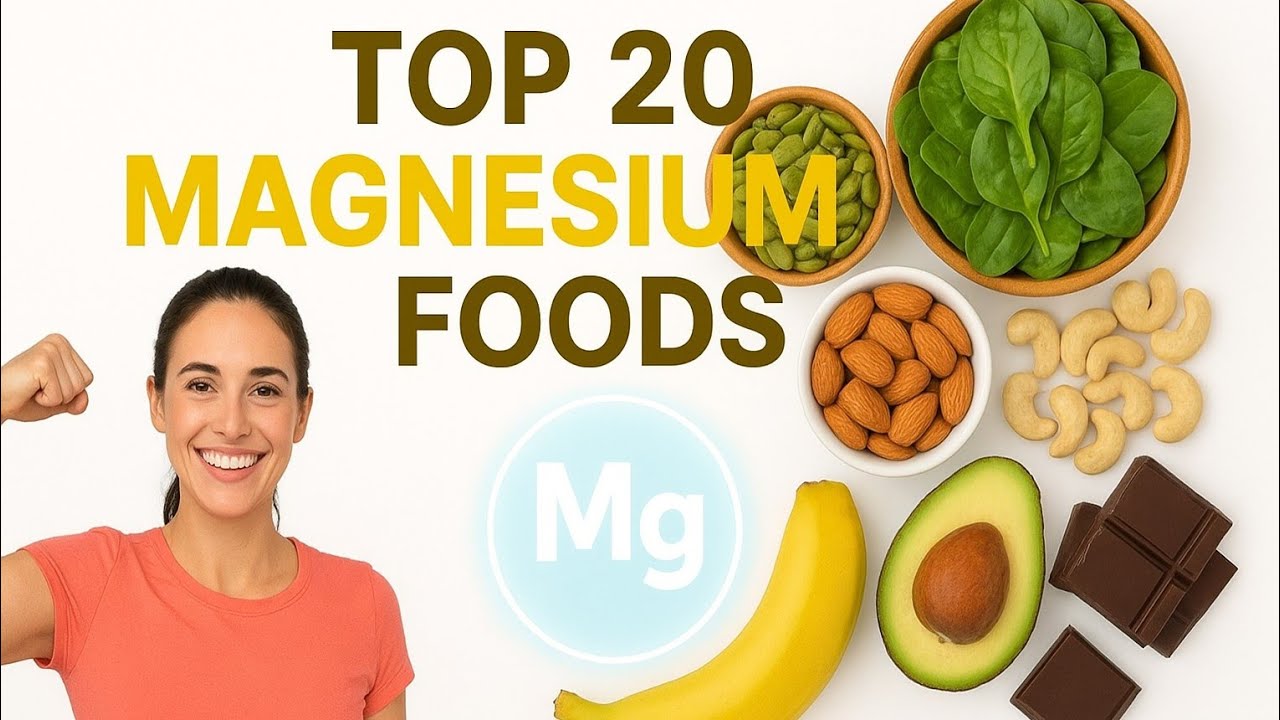 Top 20 Magnesium-Rich Foods | Best Foods for Strong Bones & Heart Health