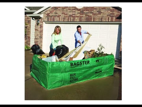 WM Bagster 606 Gallon Capacity Dumpster In A Bag Can Fit Up To 3 300 Lbs Overview