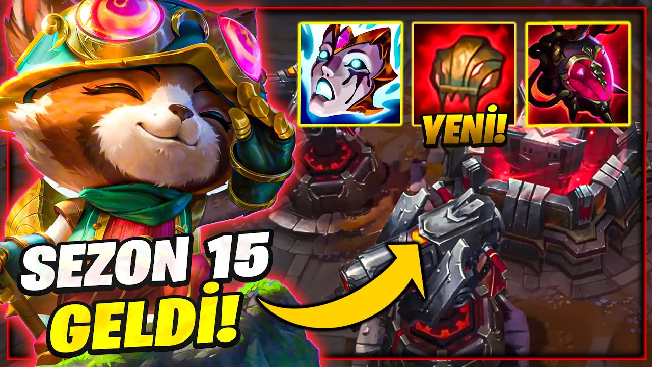OYUNA ÖYLE BİR EŞYA EKLENDİ Kİ..! ARTIK TEEMO HERKESİ ERİTECEK! SEZON 15 OYNANIŞ